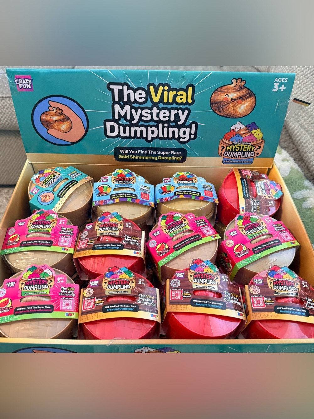 LOT 24x FULL CASE RMS Squishy Dumpling, Surprise, Mystery Toy VIRAL